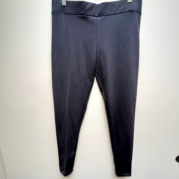 Matty M High Rise Everyday Leggings Charcoal Gray Full Length Stretchy XL - Picture 2 of 6